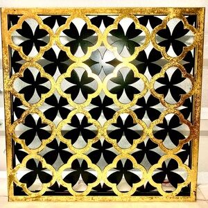 Gold Black Decorative Metallic Wall Panel Frame Homegoods Wall Decoration